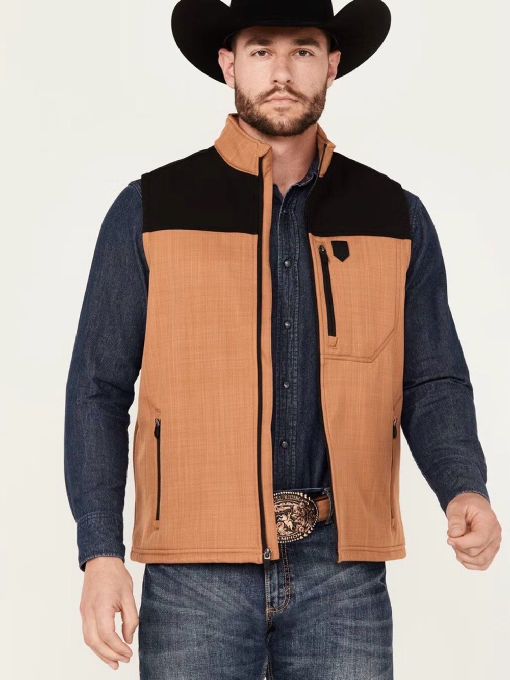 RANK 45® MEN'S LAKEWOOD SOFTSHELL BLOCK VEST